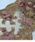 Rose Gold 3D Wide Floral Sequin & Mesh Lace Trim for Table Runner 13"